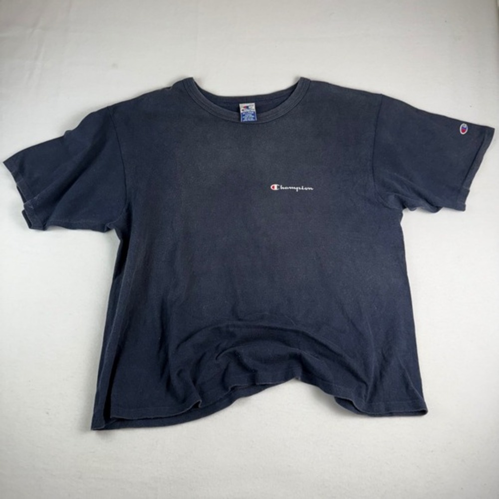 Champion Authentic Athletic Apparel T Shirt‎ Navy Blue XX Large Made USA